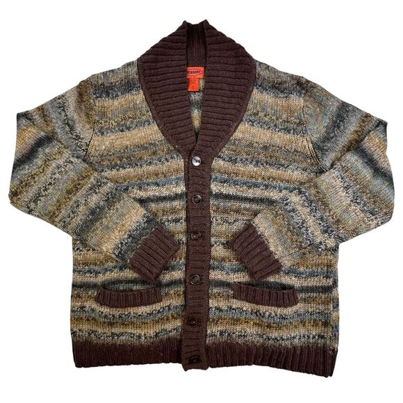 Missoni Cardigan Sweater Men’s XL Brown Wool Blend Designer Knit - Picture 1 of 7